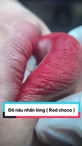 Màu mới : Red choco ( đỏ nâu nhấn lòng ) #tubinhphunxam #phunmoitunhien #khuthammoinam #phunmoidanang #dieukhacchanmay 