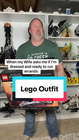 Today’s Lego outfit. #lego #husbandwife #afol #legostarwars #legocollector 