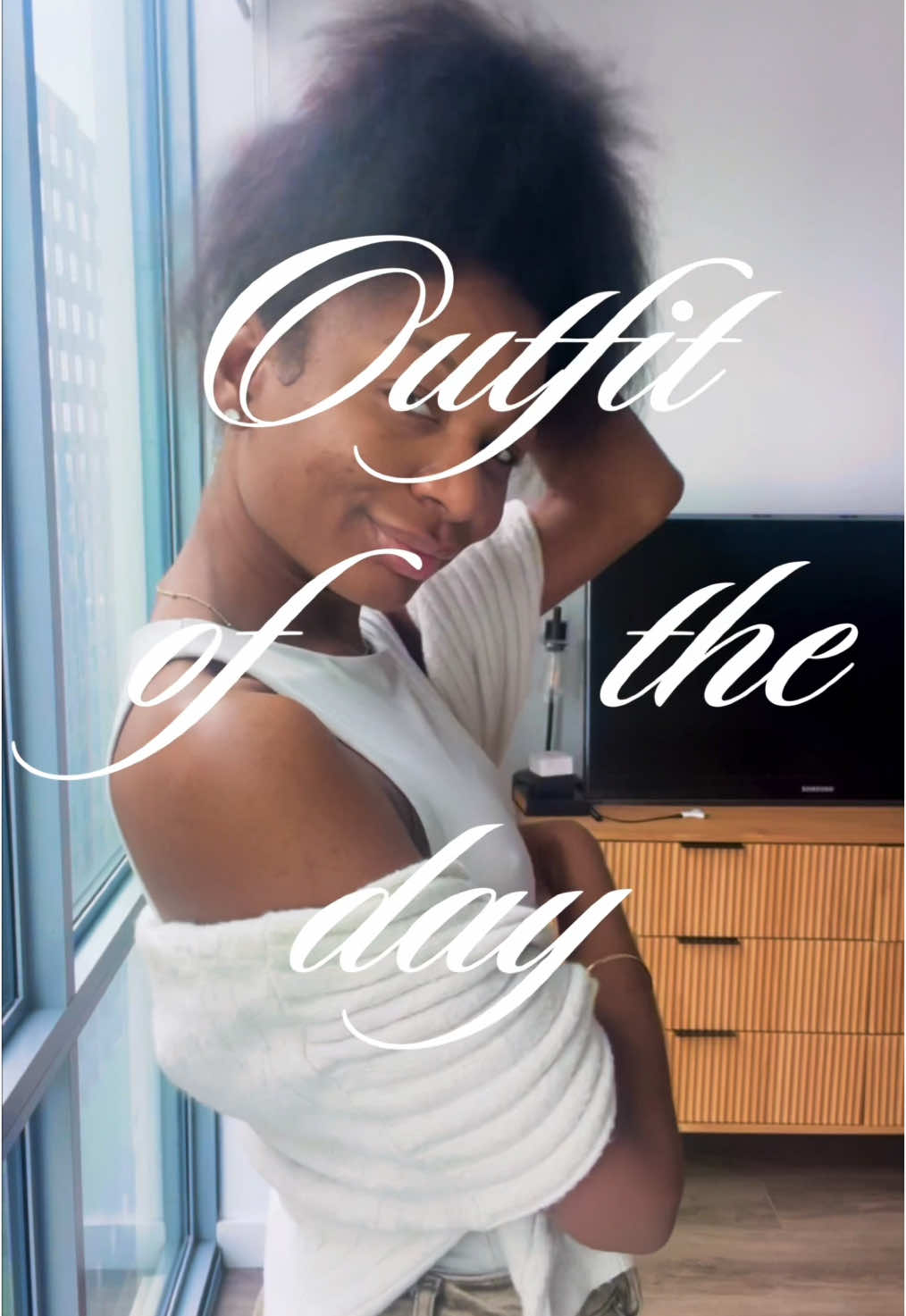 Outfit Check 💅🏽💕  Check out my latest vlog on YouTube. #linkinbio #prettylittlething #naturalhairtiktok #happyathome #fypシ 