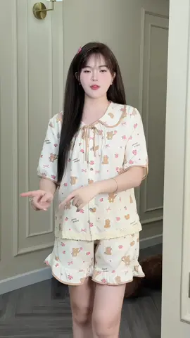 Bộ Mặc Nhà cổ sen #champhanriview #pijama 