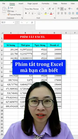 Các phím tắt với ctrl shift trong excel mà bạn cần biết. #LearnOnTikTok #hoccungtiktok #excel #exceltips #tinhocvanphong 