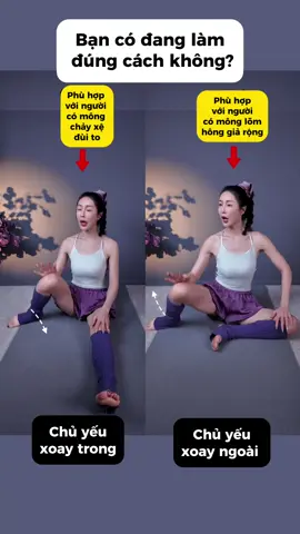 Cùng là bài tập đó, nhưng người này tập đùi nhỏ, người kia càng tập càng to 😅 #yunayoga88 #yogatainha #giamcan #tapluyen #xuhuongtiktok 