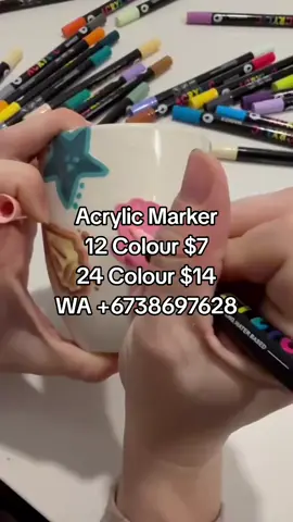 Acrylic Marker 12 Colour $7 24 Colour $14 WA +6738697628