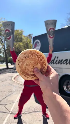 Haven’t done a traveling waffle video for a HOT minute. So let’s take one to Illinois! #fyp #college #travel #waffle #gameday 