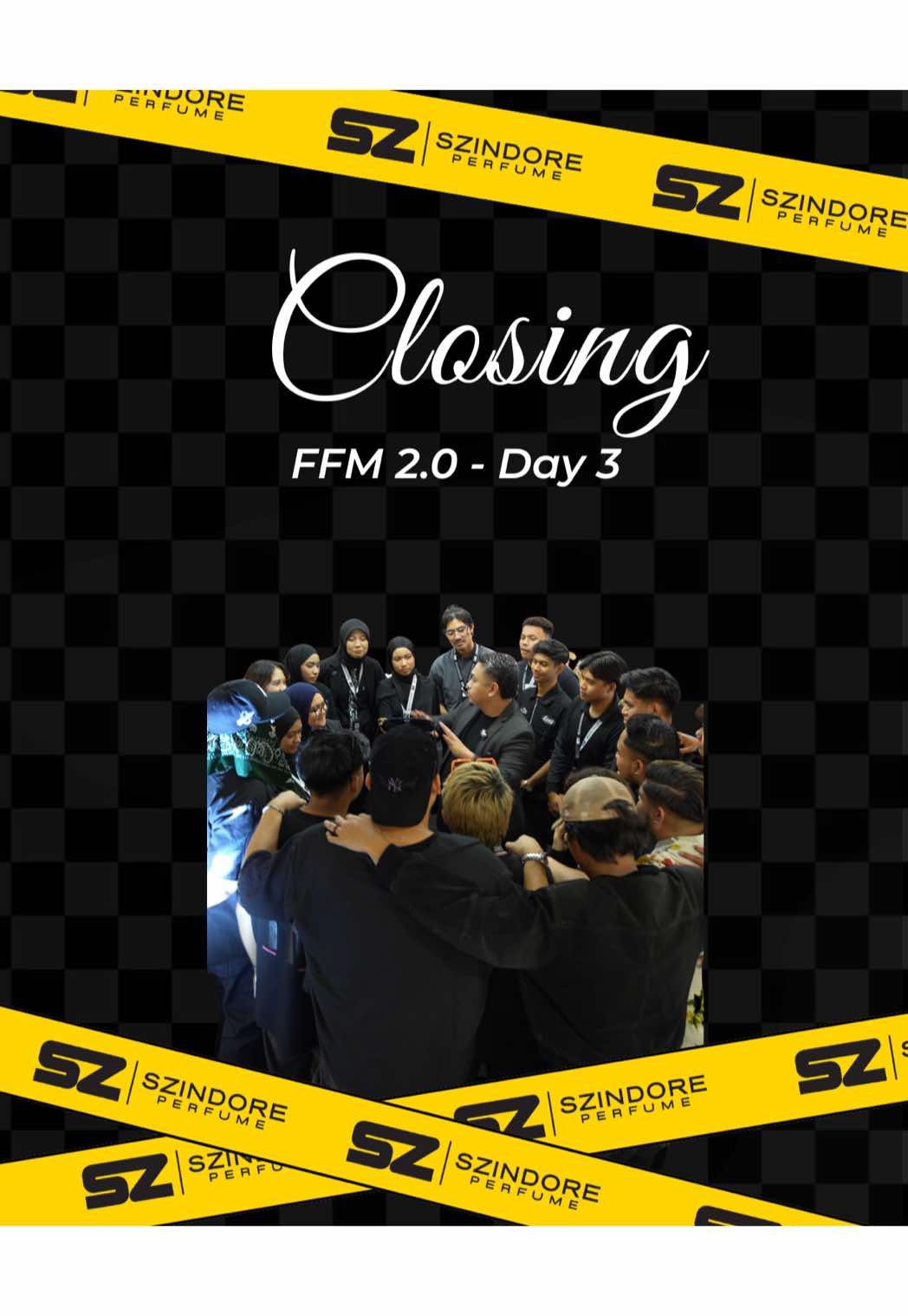 🎬 It’s a wrap for Day 3 at FFM 2.0! 💥 Tiga hari yang luar biasa — crowd padu, support tak henti & energy korang semua memang next level 🔥 Terima kasih kepada semua yang datang ke booth Szindore, cuba perfume, join aktiviti & buat event ni meriah gila 😍 Sampai jumpa lagi di event seterusnya — stay wangi, stay confident dengan Szindore! ✨ #Szindore #PerfumeMalaysia #viraltiktok #fragrancefestivalmalaysia 