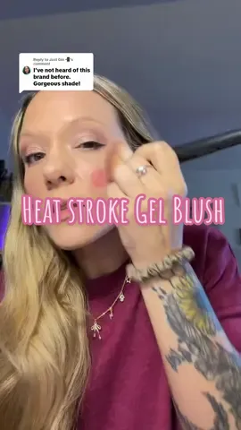 Replying to @Just Gin 📲 I love this heat stroke gel blush by @Shop MAKE Beauty this one is in the color spice and I think it’s the perfect shade of burgundy pink! I love that it’s buildable too! #gelblush #makebeauty #blushstick #blush #blushtutorial 
