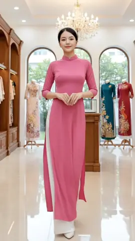 Áo Dài Lụa Tô Châu Truyền Thống 7 màu#aodai #aodailua #aodaivietnam #aodaixinh #aodaidep 