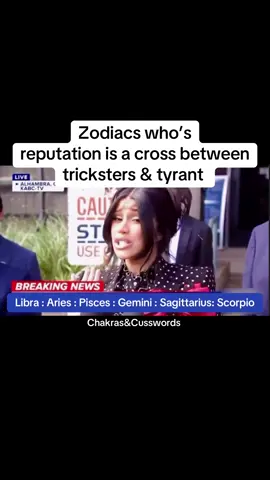 Zodiacs who’s reputation is a cross between tricksters & tyrant #zodiacsigns #zodiac #zodiacsign #cardib #zodiactiktok 
