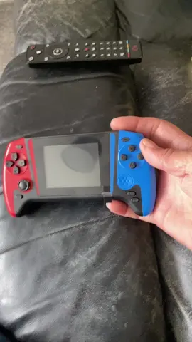 Handheld console has over 500 retro games from mario to street fighter #handheldconsole #games #console #kidsgames #fyp 