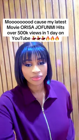 To the amazing 500k plus viewers on ORISA JOFUNMI we say thank you all 😩💃💃💃💃💃 This happened in 1 day I am so grateful 🔥🔥🔥  Part 2 dropping soon 😁❤️