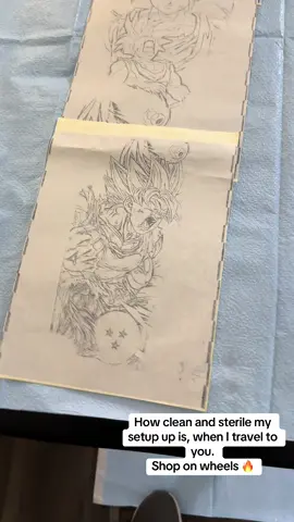 A lot of people are sometimes worried and cautions when they book me to come to them. On setup or even if I’m real lol. But don’t worry . I’ve owned 4 shops in my last 12 years as an artist, health department approved, first aid and blood bro e pathogens certified as every artist shop be  and even have a license physician signed my shops. So my sterilization setups as I travel are 150%. 🔥 #fyp #fypシ゚viral #foryoupage #fypage #foryoupage 