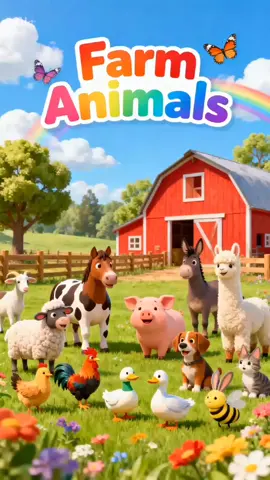 Learn Farm Animals Names #Learnwithme #Englishgorkids #tinyenglishworld #animalname 
