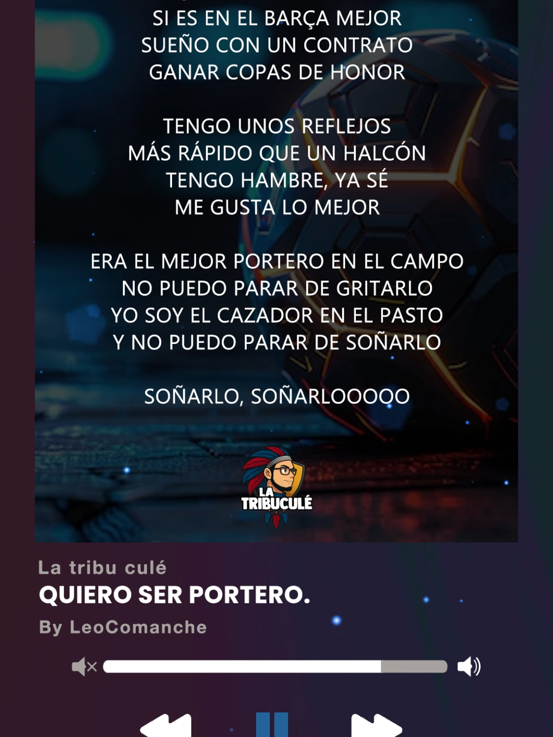 LA TRIBU CULÉ - Quiero ser portero, Si es en el Barça mejor.  #latribuculé #barça #fcb #canción #música