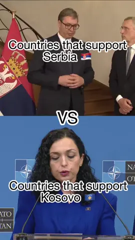 Countries that support Serbia 🇷🇸 vs Kosovo 🇽🇰 #Serbia #Kosovo #Europe #War #War1999 