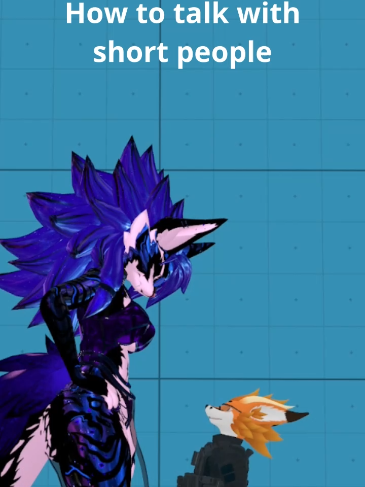 How to talk with short people #furry #furryfandom #furrycommunity #vrchatcommunityh #furrymeme