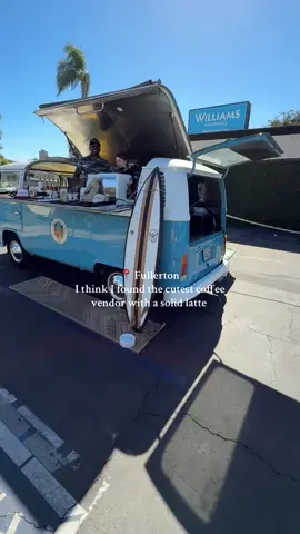 Milo’s Coffee Stand in Fullerton is serving up serious coffee vibes literally out of a vintage VW bus. This farm-to-cup coffee spot sources its beans directly from sustainable farms, ensuring every sip is as fresh as it is flavorful. Catch them parked around town for expertly brewed espresso drinks, friendly service, and a totally unique mobile café experience. Check their instagram for their weekly location.  #coffee #fullerton #coffeetok #coffeeshop #SmallBusiness 