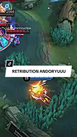 Retribution on point from Andoryuu😱🥶😈 #MLBB9TH #mlbb #andoryuuu #mobilelegends_id #mobilelegends 