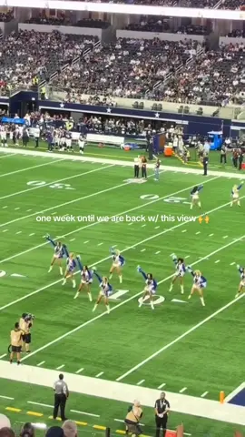 T- minus 7 days until we are back at ATT! ⭐️🤩 #dcc #dallascowboyscheerleaders #rockthatbody #dancetrend 