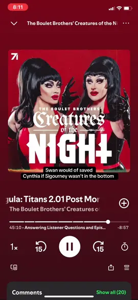 Cynthia should of been saved imo😗 @CYNTHIA DOLL  #dragula #titans #cynthiadoll #sigourney #bouletbrothers 