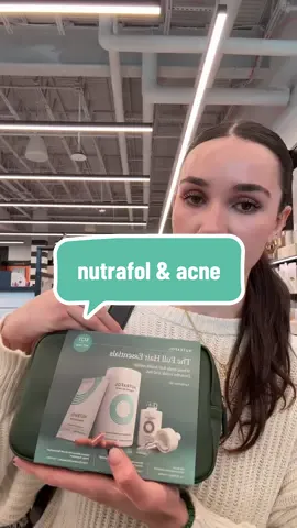 Can nutrafol and other hair growth supplements give you acne?! is this anecdotal? perhaps. but the reason behind it makes total sense 🙃 #nutrafol #acne #biotin #acnetips #esthetician 
