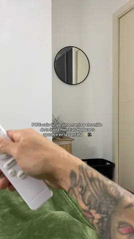 Magia, luces y esa calma que solo llega en navidad ✨ Ver Harry Potter contigo es todo lo que necesito 🎥💫#proyector #harrypotter #navidad #hogwarts #fantasy 