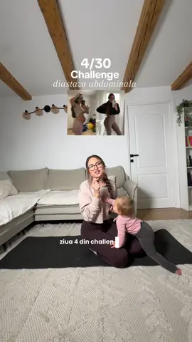 Ziua 4 din challenge este despre control, stabilitate și forță din interior. Prin exercițiile de azi lucrăm mușchii adânci ai abdomenului și zona lombară, pentru un trunchi mai puternic și o postură corectă. Mișcă lent, respiră conștient și menține abdomenul activ 🫶🏻 #creatorsearchinsights  #diastasisrecti, #coreworkouts, #postpartumfitness, #fitmom, 