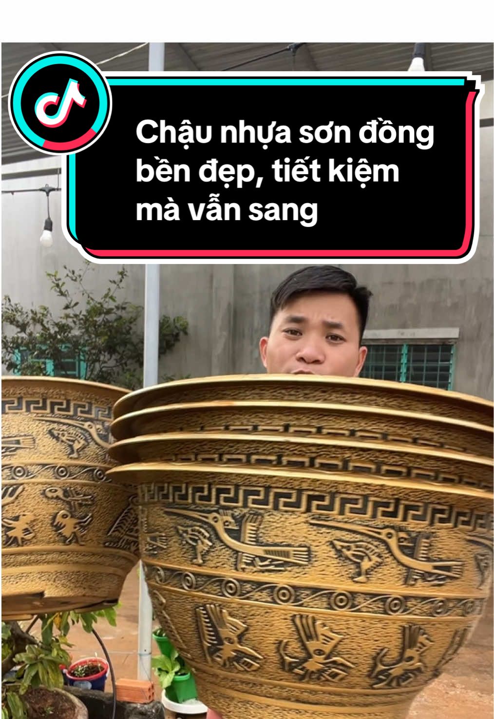 Chậu nhựa sơn đồng bền đẹp, đáng đồng tiền #ongbonongdanreview #chaunhua #chaunhuatrongcay #chaunhuatronghoa 
