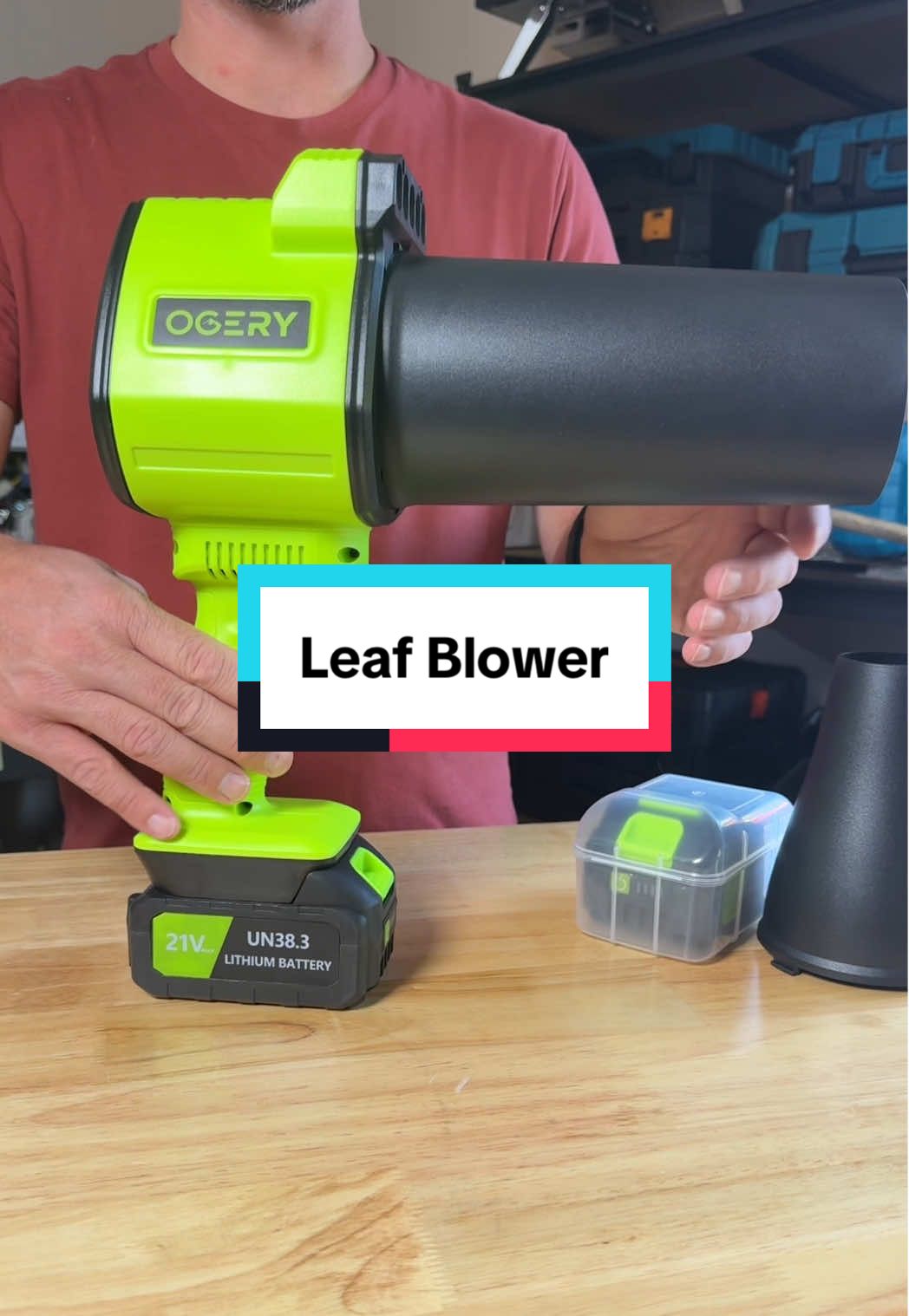 OGERY Leaf Blower #leafblower #yardwork #blower #fallcleanup #tiktokshopcreatorpicks 