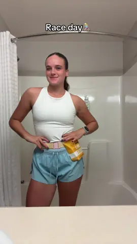 Making my half marathon debut🏃🏼‍♀️🩵  Outfit: @LSKD #Running #runtok #runnergirl #lskdrunning #lskdfitnessclub 