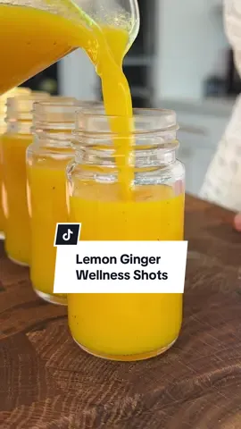 Around this time of year, I always make a big batch of wellness shots. These Lemon Ginger Turmeric Shots are packed with Vitamin C and contain anti-inflammatory and anti-microbial properties.  Full recipe (plus how to batch prep and feeeze) in bio!  #wellnessshots #wellness #guthealth #antiinflammatory #juicerecipes 