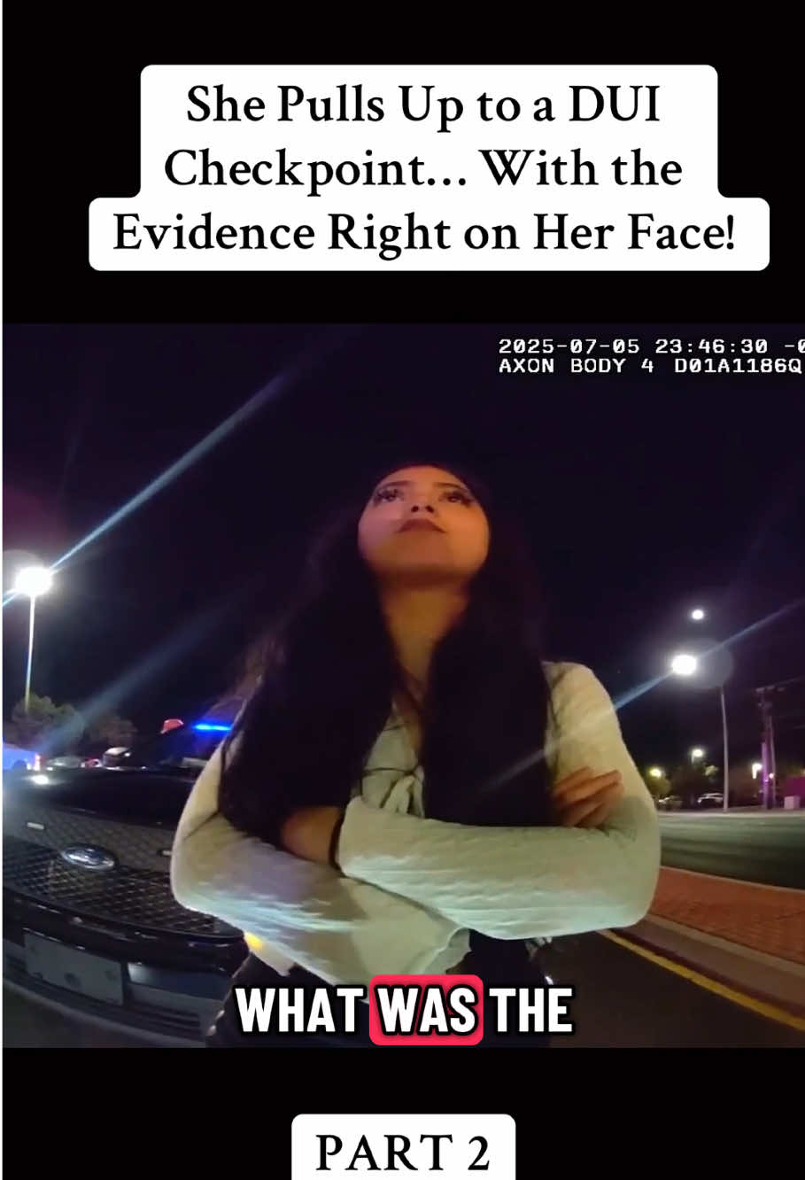 PART 2 : She Pulls Up to a DUI Checkpoint… With the Evidence Right on Her Face!