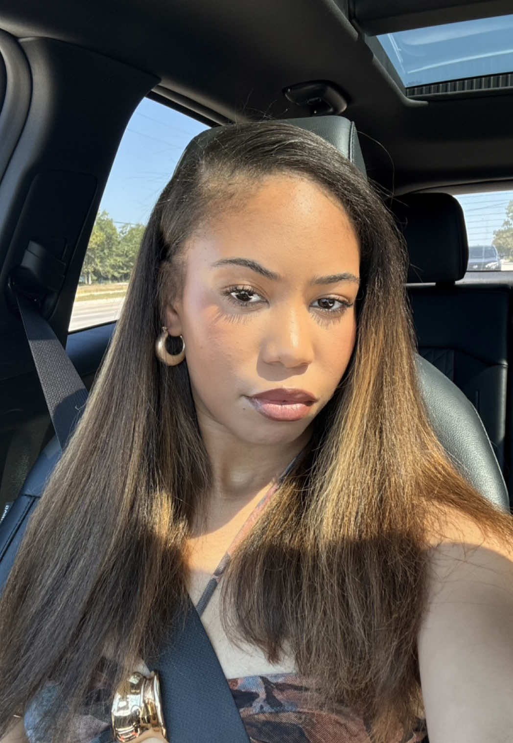 i love silk press season 💇🏽‍♀️ ✂️ #silkpress #naturalhair #highlights #type4hair 