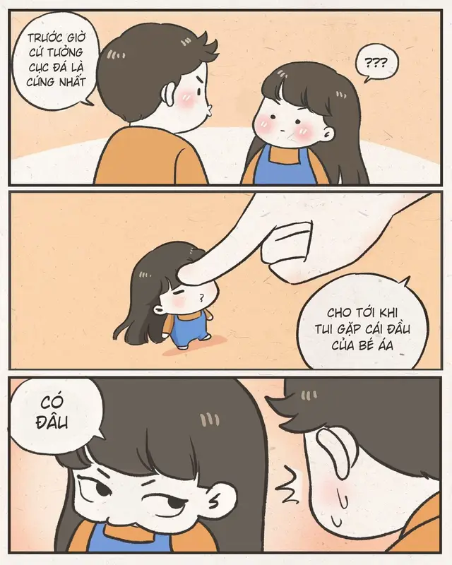 #motchutcute Nhiều lúc tức thì tức đấy nhưng thương thì vẫn phải thương chứ biết làm sao phải không mấy ông. Coi bộ lì riết rồi đâm ra quen thân, động một cái là phồng mồm trợn mắt lên đến là đáng yêu…”