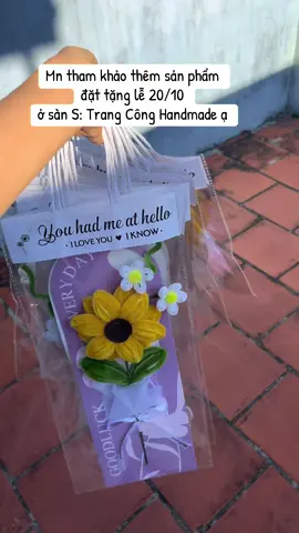 Mong được mn biết đến sp của mình nhiều hơn ạ. Mn càn tìm hoa tặng lễ 20/10-20/11 tham khảo thêm ở sàn S: Trang Công Handmade ạ #viral #kemnhung #fyp 