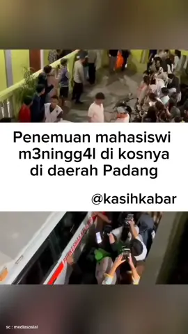 Seorang mahasiswi asal Kalimantan ditemukan meninggal dunia, di kamar kos, di Jalan Veteran Dalam, Kelurahan Padang Pasir, Padang Barat, Kota Padang, Sabtu (11/10)  Untuk hasil pemeriksaan awal tidak ditemukan, adanya tanda-tanda kekrasn terhadap korban. #kasihkabar #berita #padang #kalimantan 