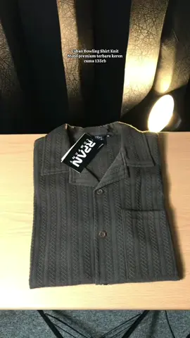 Cuban Bowling Shirt Knit Motif premium terbaru keren cuma 135rb #unboxing #cubanbowlingknit #kemejalenganpendek 