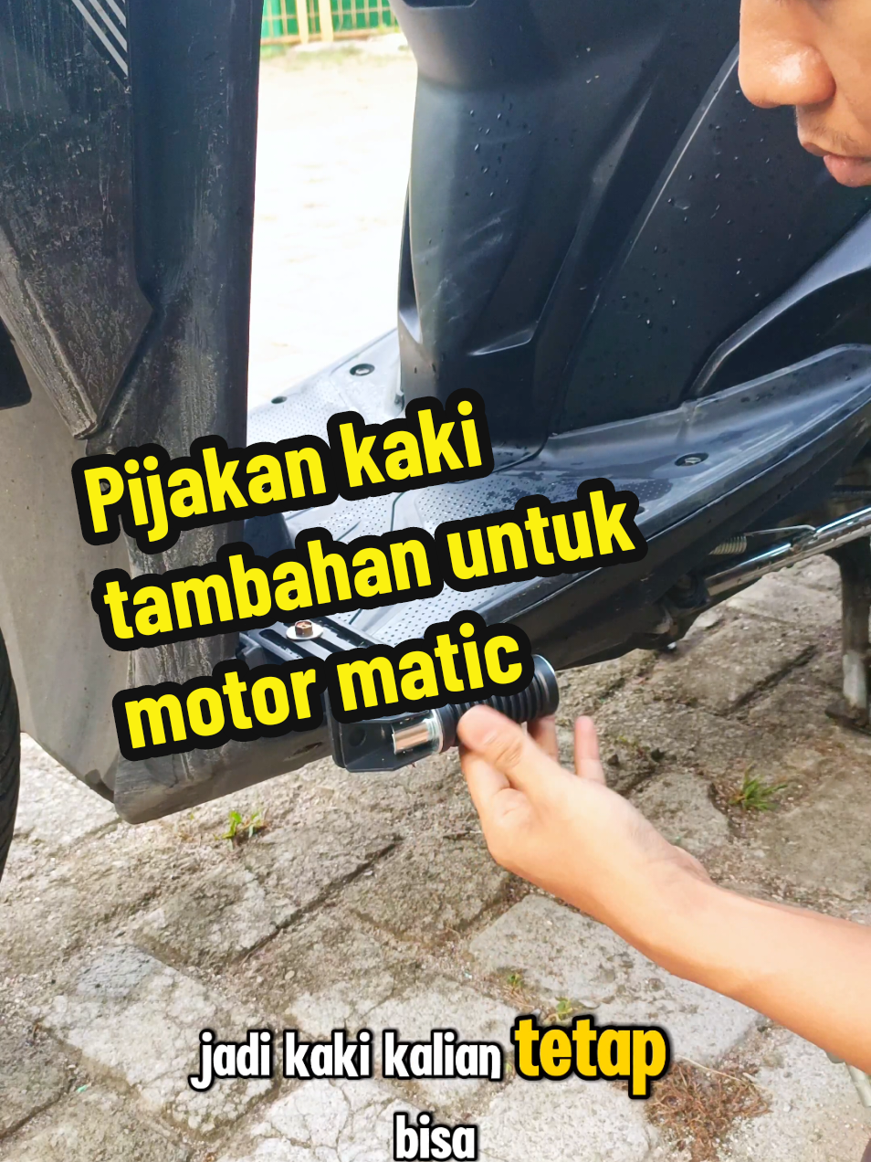 Footstep atau pijakan kaki tambahan untuk motor matic  #pijakankaki #footstepmotor #pijakankakimotormatic #bastep 