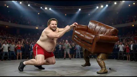 JD vs The Couch  #trump #fypシ #notsora2 #maga #beatdown 