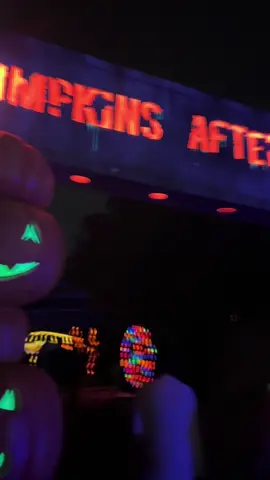 Pumpkins after dark 🎃 