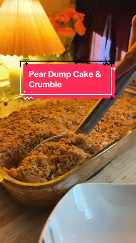 Pear Dump Cake #sweettreats #budgettok #budgetmeals 