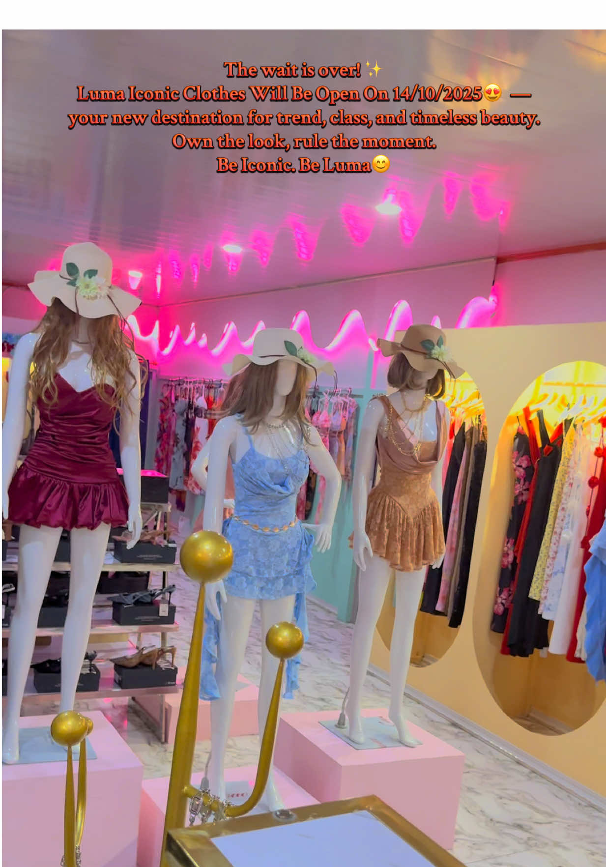 “Welcome to Luma Iconic Clothes —  will be open on 14/10/2025— your new destination for trend, class, and timeless beauty. Own the look, rule the moment and  Be Iconic. Be Luma.” 💖#StartWithMake #CapCut #fyppppppppppppppppppppppp #iconicdress #timorleste🇹🇱 