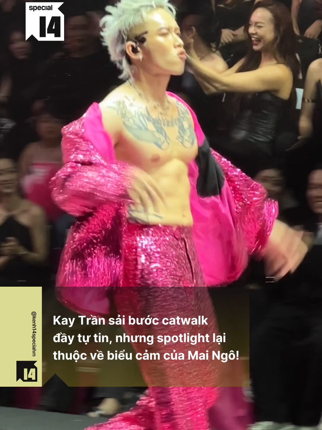 Kay Trần sải bước catwalk đầy tự tin, nhưng spotlight lại thuộc về biểu cảm của Mai Ngô! #kenh14special #kenh14 #tiktoknews #giaitri #amm