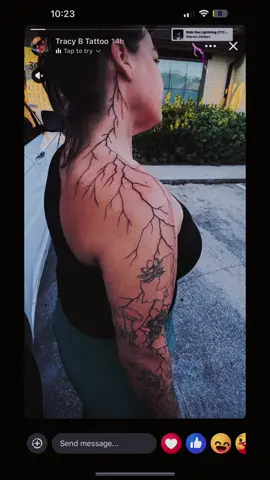 @Trace7711 really did the thing on this one. Absolutely one of my favorite peices ever 🫶🏻 ⚡️ #tatted #tattoo #tattedmom #therapy #MentalHealth 