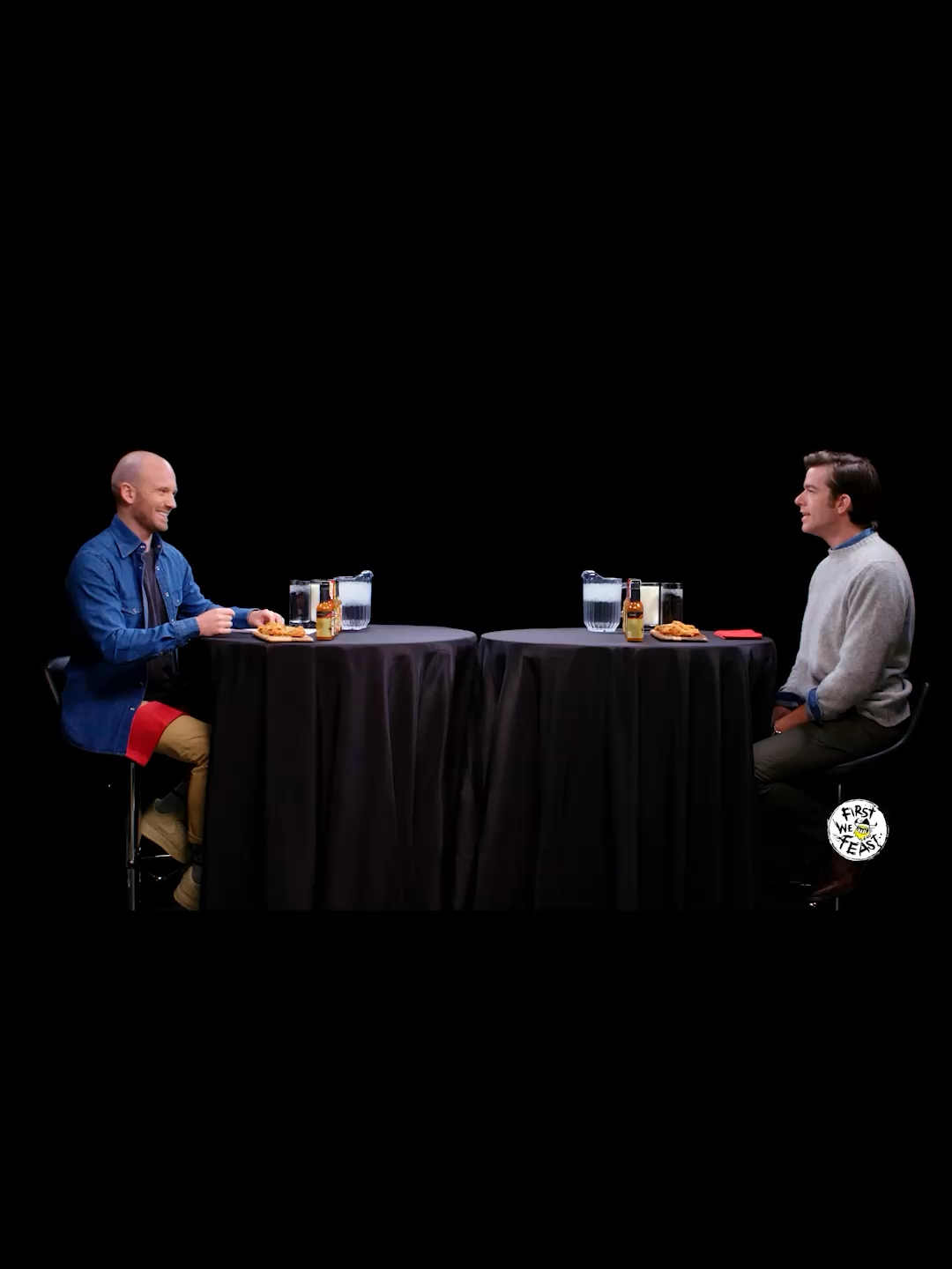 coffee and wings it is ☕️🍗 #hotones #johnmulaney