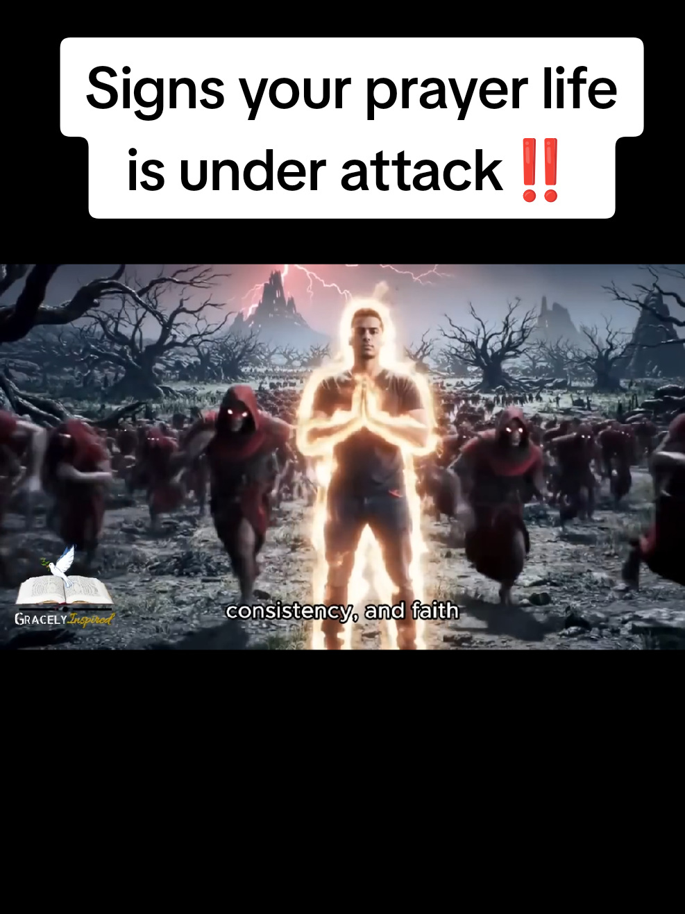5 SIGNS your prayer life is under attack, why you are too tired to pray #christiantiktok #fyp #gospeltiktok #prayer #fasting 