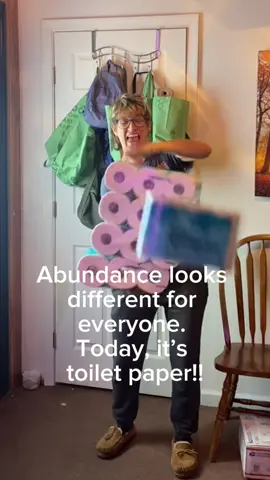I always feel rich when I have a nice supply of TP, paper towels and tissues!! #makeitrain #abundance