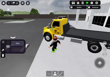 Towing a Tesla to the repair shop #robloxfyp #renssselaercountyroblox 