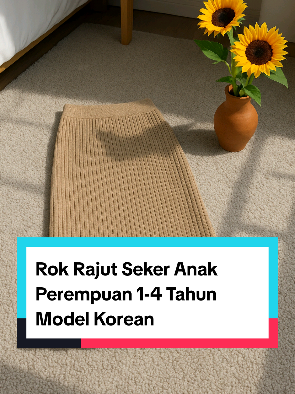 Rok Rajut Seker Anak Perempuan 1-4 Tahun Model Korean Terbaru di Bawahan Anak Perempuan..#rok #rokrajut #rokanak #abcxyz #fyp 