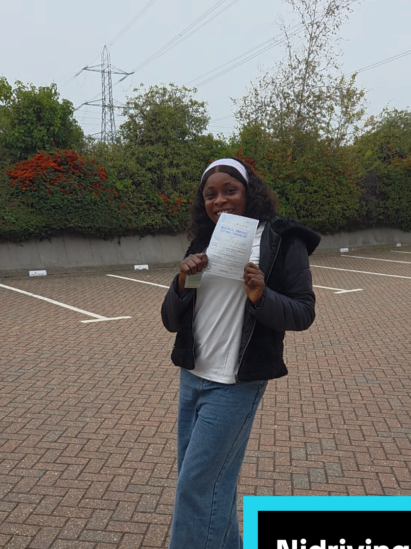 The smile says it all! 😊 A huge congratulations to Stella on successfully passing her driving test at Aylesbury Test Centre. It was well worth travelling from Oxford for your driving lessons  your hard work and determination have truly paid off. No more buses… enjoy your well-deserved freedom on the road! 🚗💫 #DrivingSuccess #DrivingInstructor #AylesburyTestCentre #OxfordLearner #PasswithNJ 