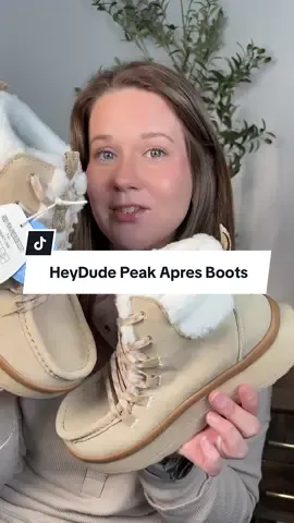 Replying to @Lizzy Lou ✨ Cozy, stylish, and built for winter ❄️ The HeyDude Peak Après Suede Boots keep you warm without the bulk — featuring soft suede, lightweight comfort, and that perfect après look. Ideal for snowy days, coffee runs, or cozy cabin weekends 🤎 @HeyDude #heydudepartner #tiktokshopblackfriday #tiktokshopcybermonday #tiktokshopcreatorpicks #winterboots 